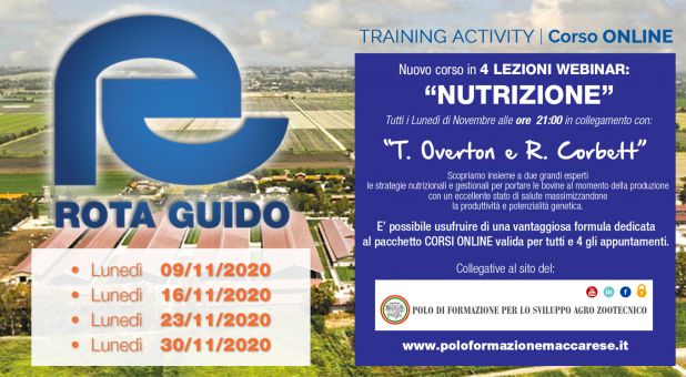"NUTRIZIONE" - 4 lezioni webinar in 4 DATE del Polo di Formazione Maccarese CORSO MACCARESE NOVEMBRE Gallery interna