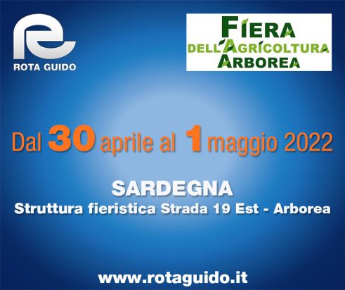 ROTA GUIDO ALLA FIERA DELL’AGRICOLTURA DI ARBOREA – 30 APRILE/1 MAGGIO 2022 Fiera Arborea 2022 post ok