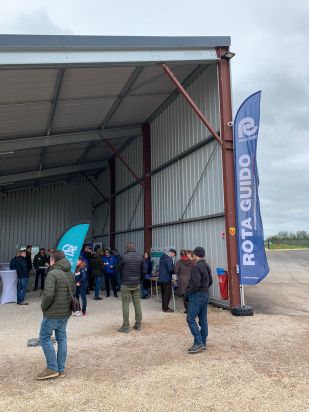 MINISTER OF AGRICULTURE MARC FESNEAU AT THE INAUGURATION OF BIOGAZMER Rota Guido