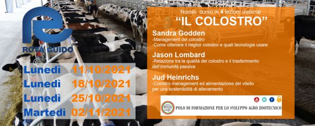 "IL COLOSTRO" - 4 lezioni webinar in 4 DATE del Polo di Formazione Maccarese PAGINA INTERNA