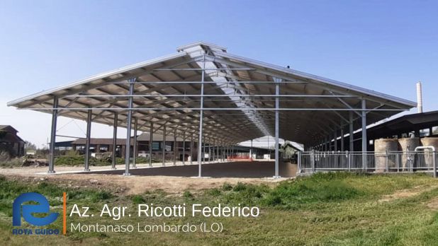 NUOVA STALLA RIMONTA DA 2852 MQ PER L’AZ. AGR. RICOTTI FEDERICO DI MONTANASO LOMBARDO (LODI) Rota Guido