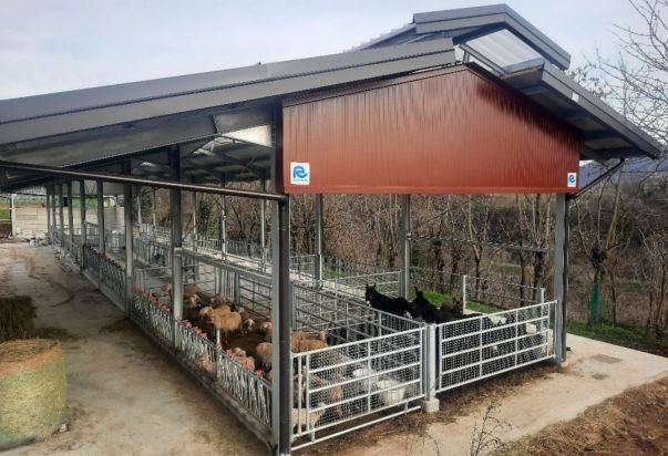 NUOVA STALLA LINEA VACCA VITELLO, PECORE, ASINI, SUINI CON ANCHE RICOVERO ATTREZZI PER LA CASCINA DEI PRATI AZ. AGR. AGRITURISTICA DI CREDARO (BERGAMO) agriturismo La cascina dei Prati presso credaro BG 13