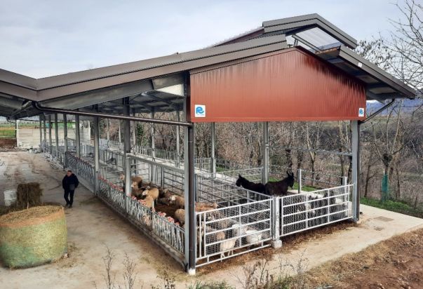 NUOVA STALLA LINEA VACCA VITELLO, PECORE, ASINI, SUINI CON ANCHE RICOVERO ATTREZZI PER LA CASCINA DEI PRATI AZ. AGR. AGRITURISTICA DI CREDARO (BERGAMO) agriturismo La cascina dei Prati presso credaro BG 15